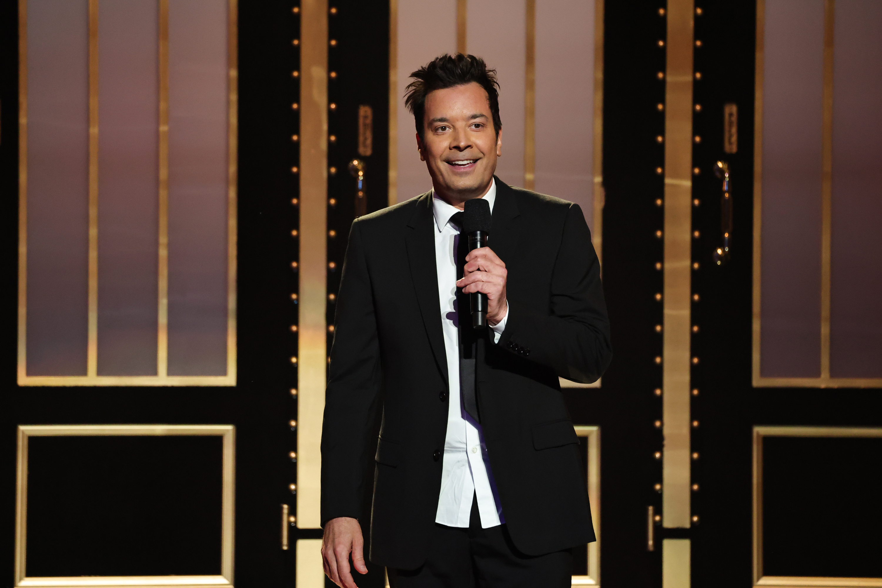 Jimmy Fallon during the "SNL50: The Homecoming Concert" on February 14, 2025 | Source: Getty Images