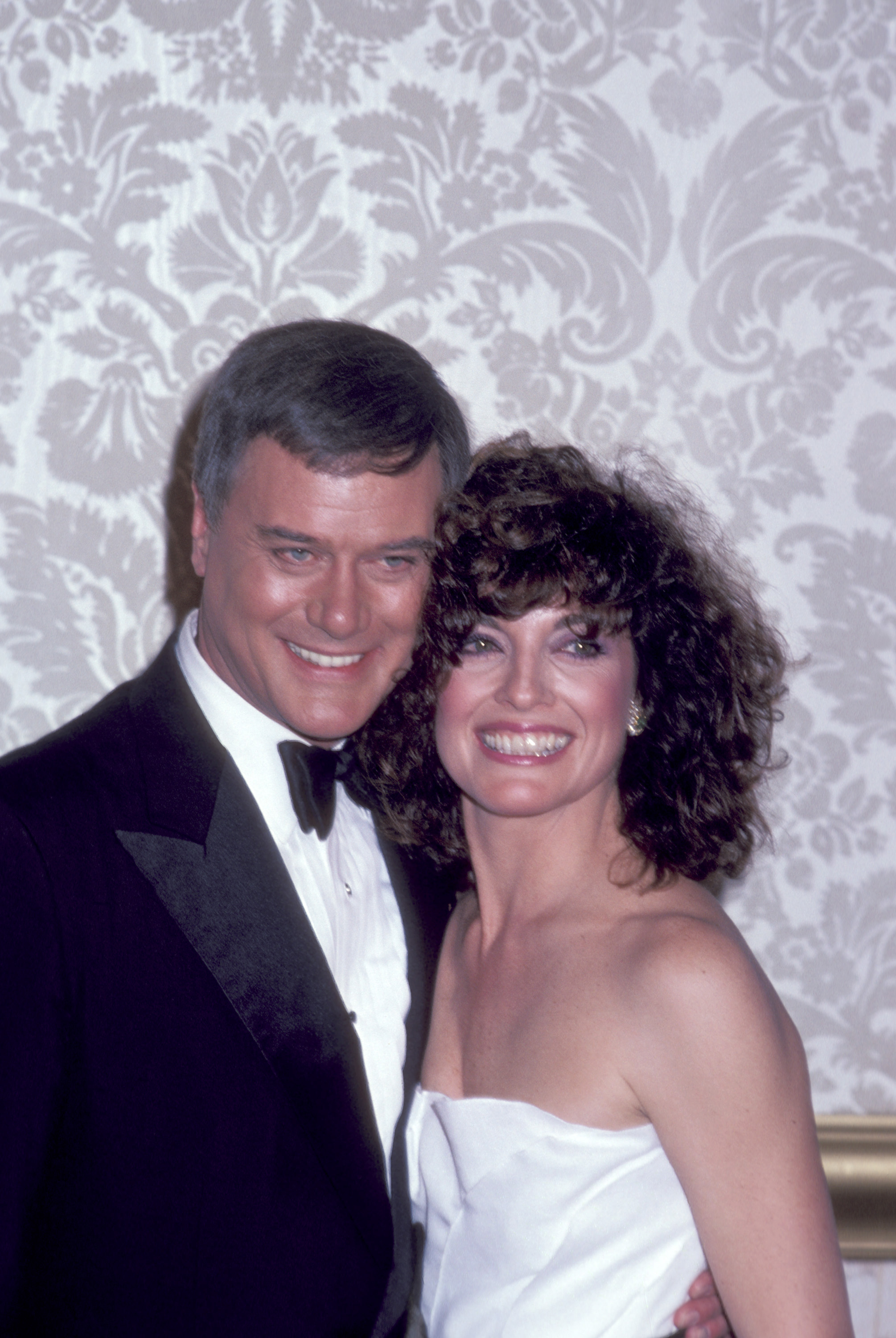 Larry Hagman and the actress photographed on January 1, 1980 | Source: Getty Images