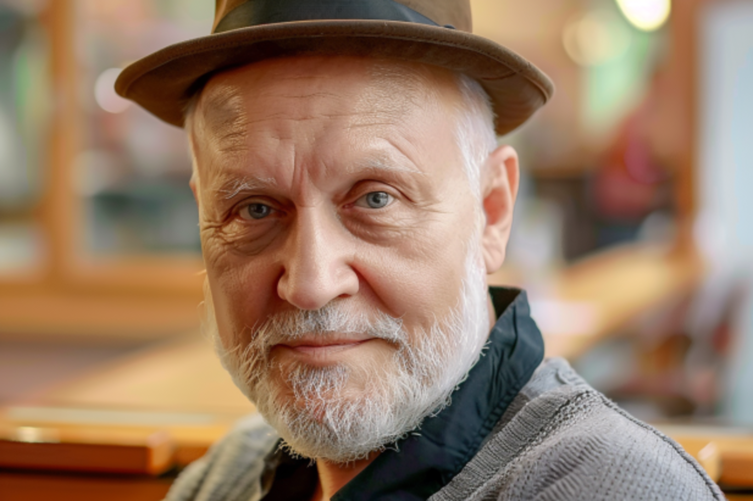 An older man sitting in a café | Source: Midjourney