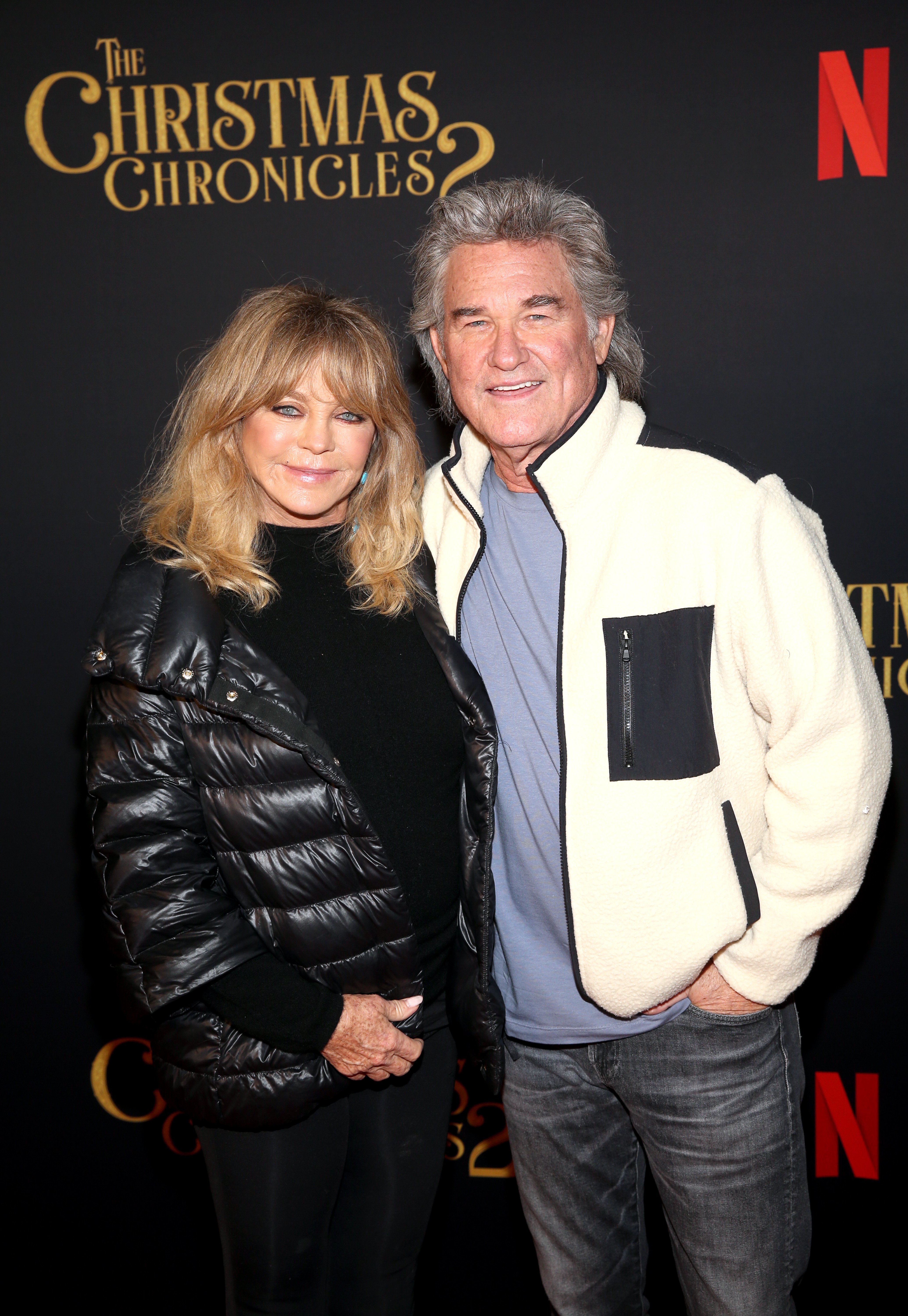 Goldie Hawn and Kurt Russell attend Netflix's "The Christmas Chronicles: Part Two" Drive-In Event at The Grove on November 19, 2020 in Los Angeles, California | Photo: Getty Images