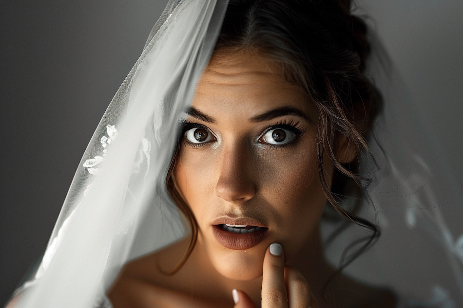 A surprised bride | Source: Midjourney