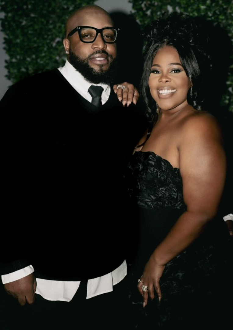 Amber Riley and her boyfriend posing together, dated October 2024 | Source: Instagram/msamberpriley