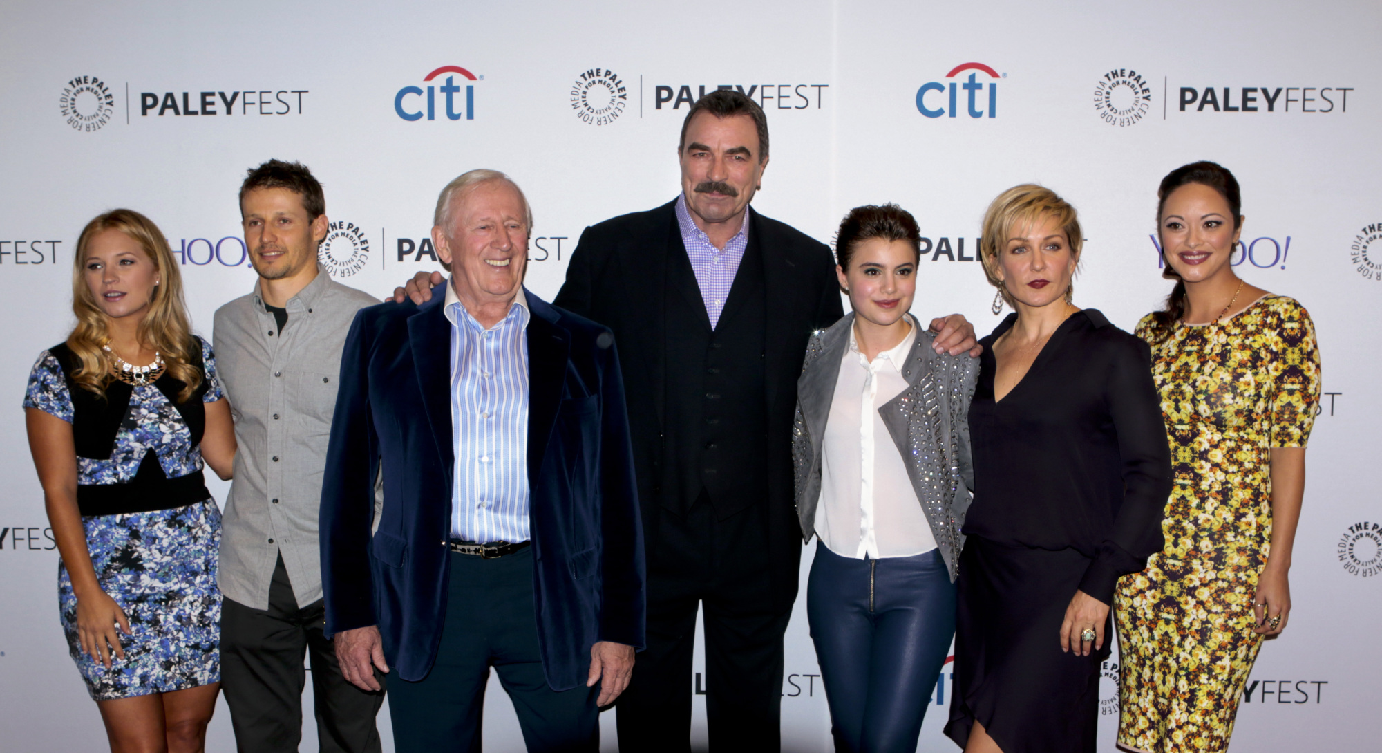 "Blue Bloods" cast members at a panel discussion at PaleyFest on October 18, 2014, in New York. | Source: Getty Images