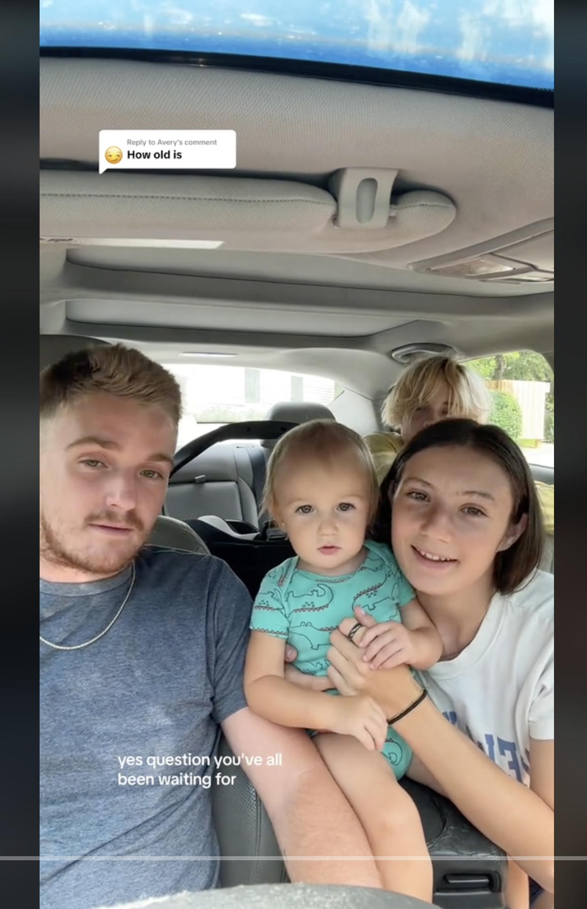 Sage Pasch with her fiancé, Luke, and their two kids, in a video dated August 10, 2023 | Source: TikTok/coffee4lifesage