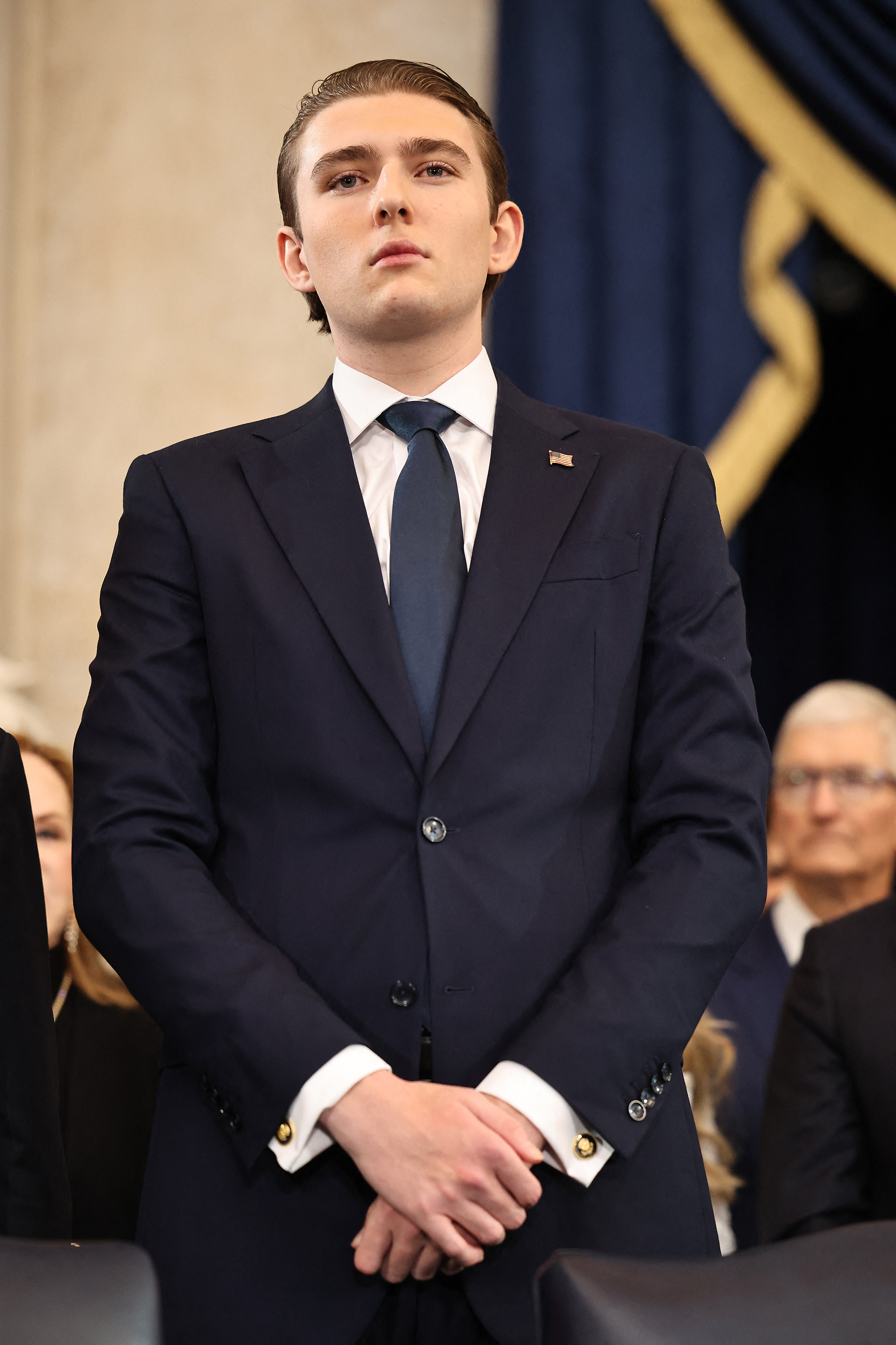 Barron Trump at the inauguration of his father on January 20, 2025, in Washington, D.C. | Source: Getty Images