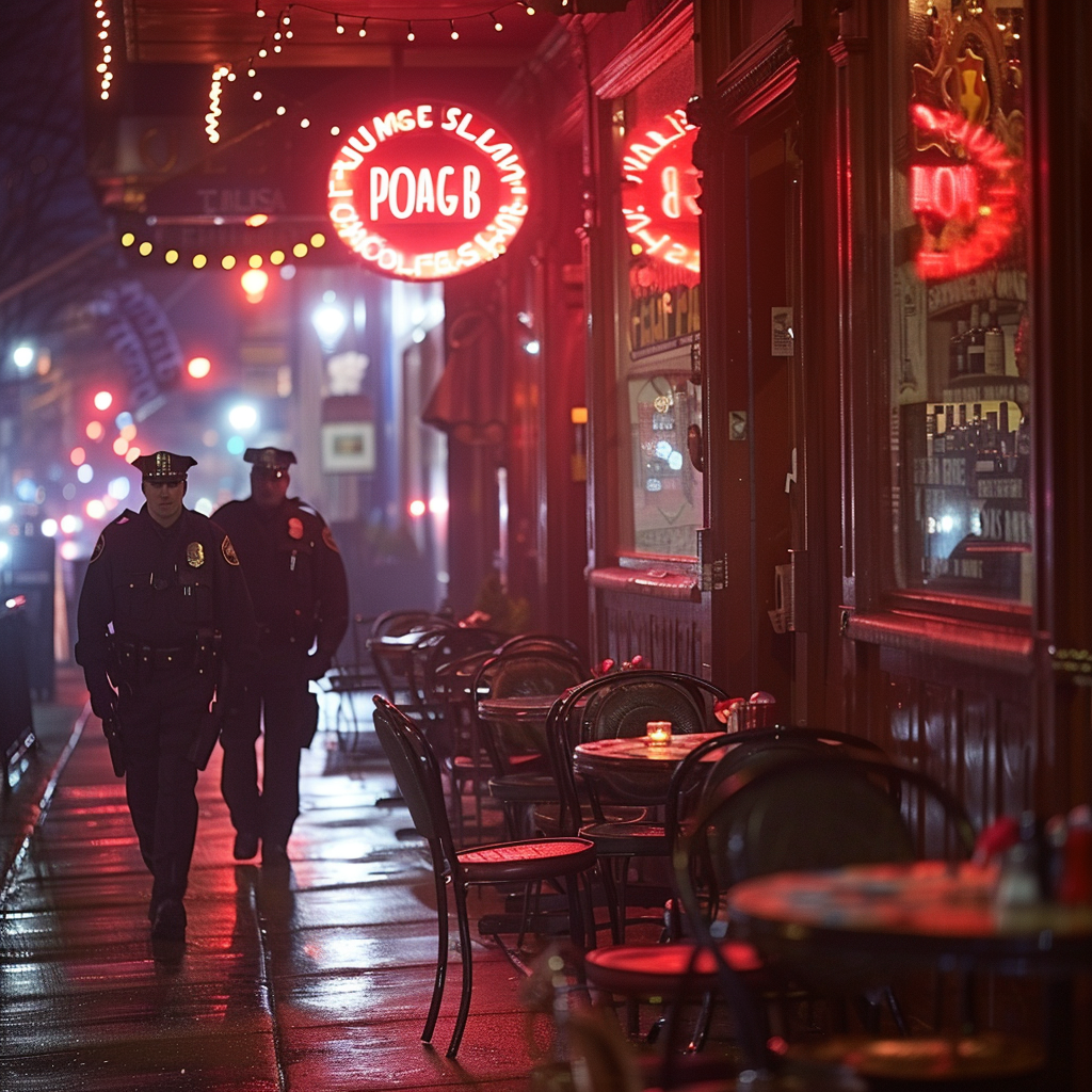 Police arriving at a restaurant | Source: Midjourney