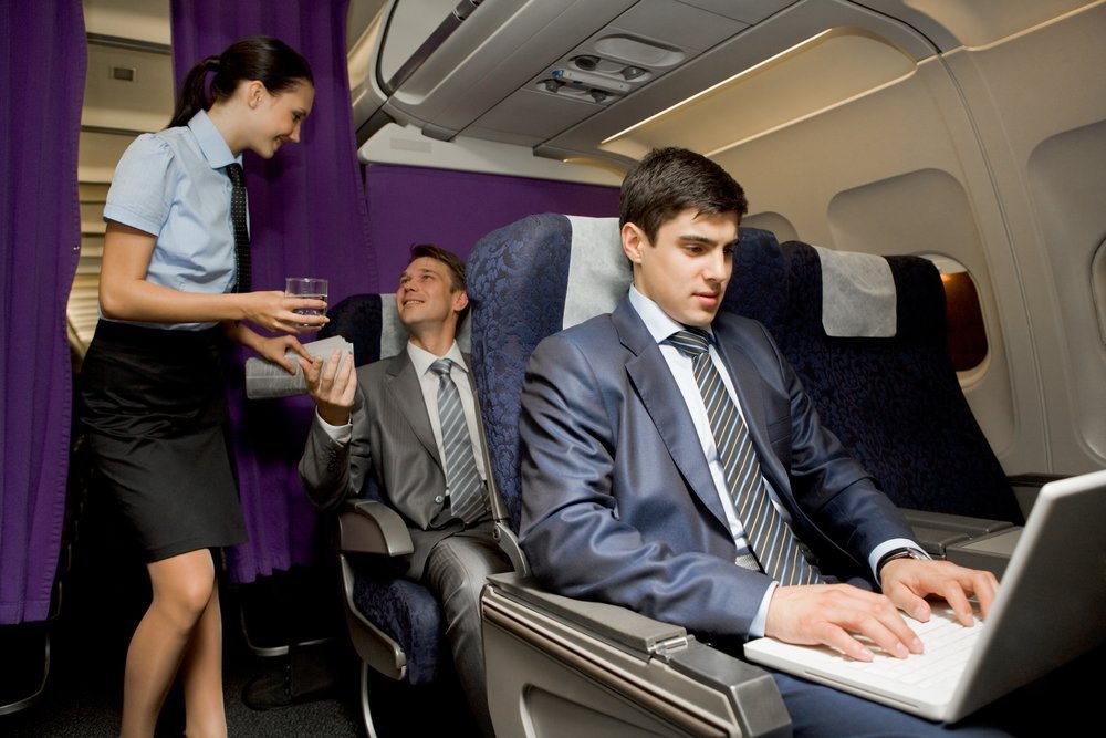 Man on a plane. | Source: Shutterstock