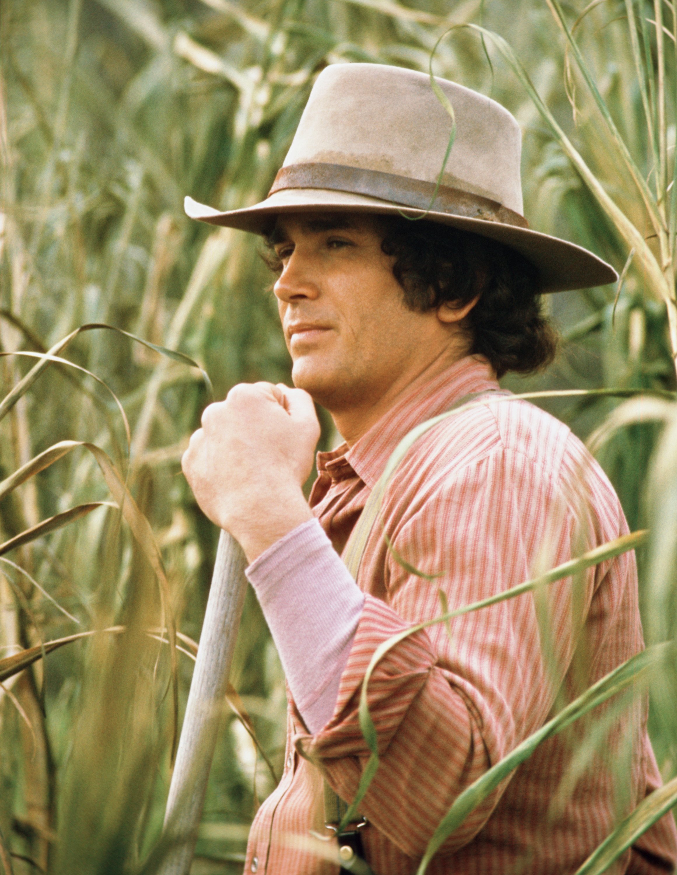 Filmmaker Michael Landon as Charles Philip Ingalls on the pilot of " Little House on the Prairie," aired on March 30, 1974. | Source: Getty Images
