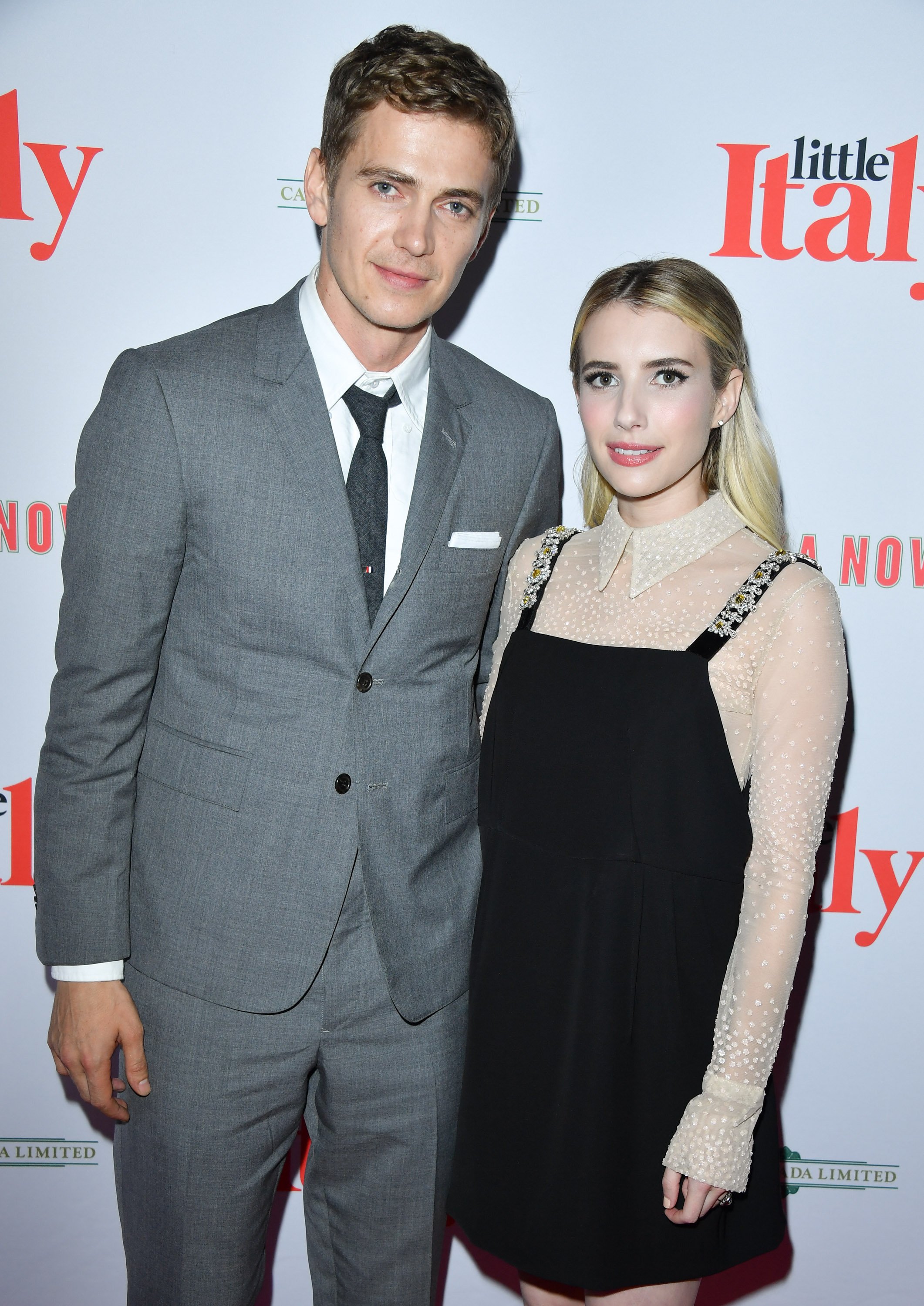 Hayden Christensen and Emma Roberts at the world premiere of "Little Italy" on August 22, 2018 | Source: Getty Images
