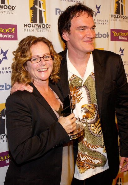 Sally Menke and Quentin Tarantino at the Beverly Hilton Hotel October 18, 2004 in Beverly Hills, California. | Photo: Getty Images