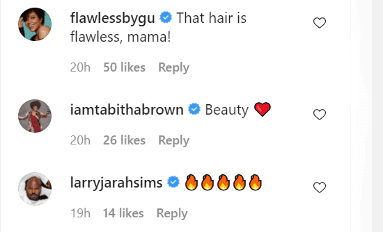 Comments on Gabrielle Union's Instagram post | Source: instagram.com/gabunion