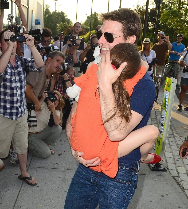Tom Cruise and Suri Cruise on July 17, 2012 in New York City | Photo: Getty Images
