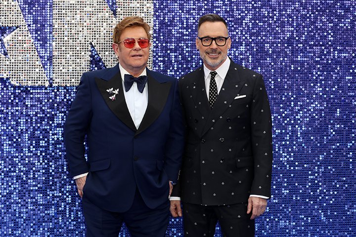 Elton John et David Furnish. | Source : Getty Images