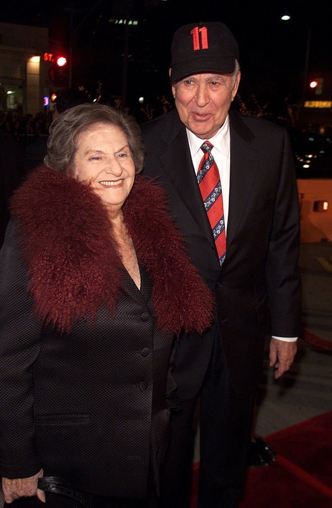 Carl and Estelle Reiner at the premiere of "Ocean's Eleven" at the Village Theater | Getty Images