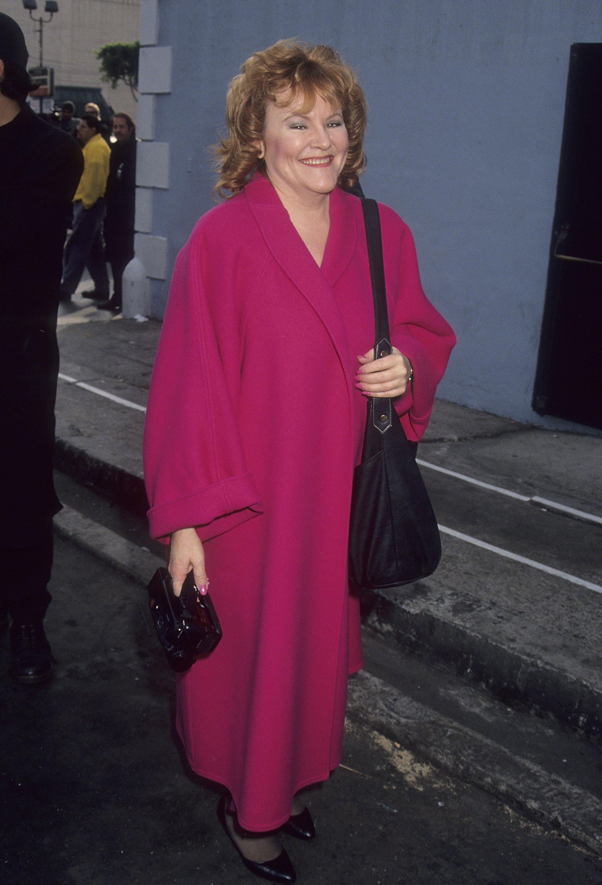  Actress Edie McClurg attends "The Howard Stern Show" Stages a Mock Funeral for KLOS's Mark Thompson and Brian Phelps on November 24, 1992 at The Palace in Hollywood, California. | Source: Getty Images