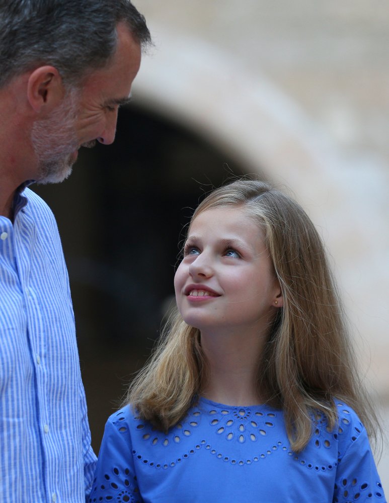 Princesa Leonor y el Rey Felipe en Palma de Mallorca, en julio de 2018. | Foto: Shutterstock.