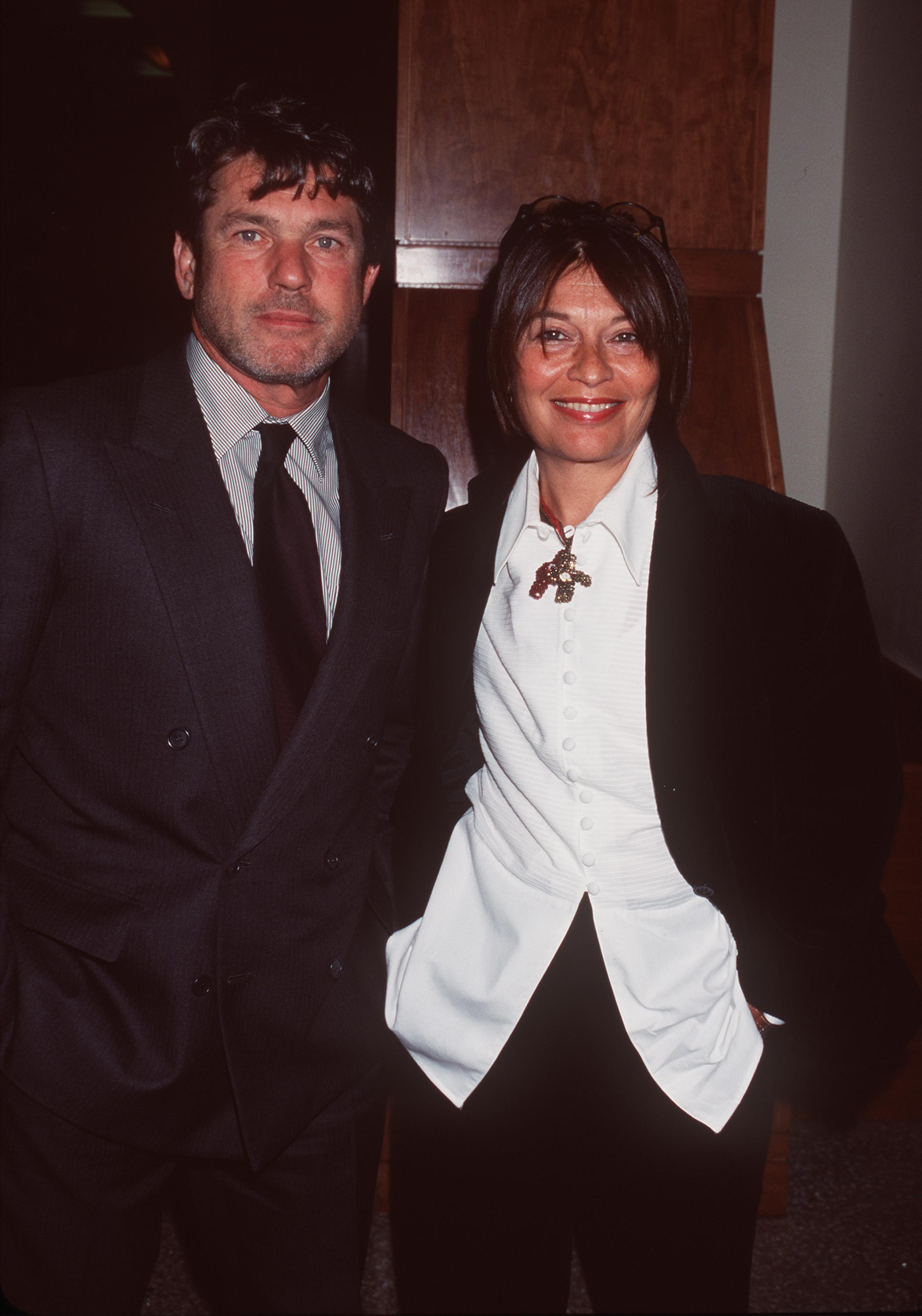 Jann Wenner and Jane Schindelheim attend Amnesty International's Fourth Annual Media Spotlight Awards at Chelsae Piers on September 25, 2000, in New York City. | Source: Getty Images