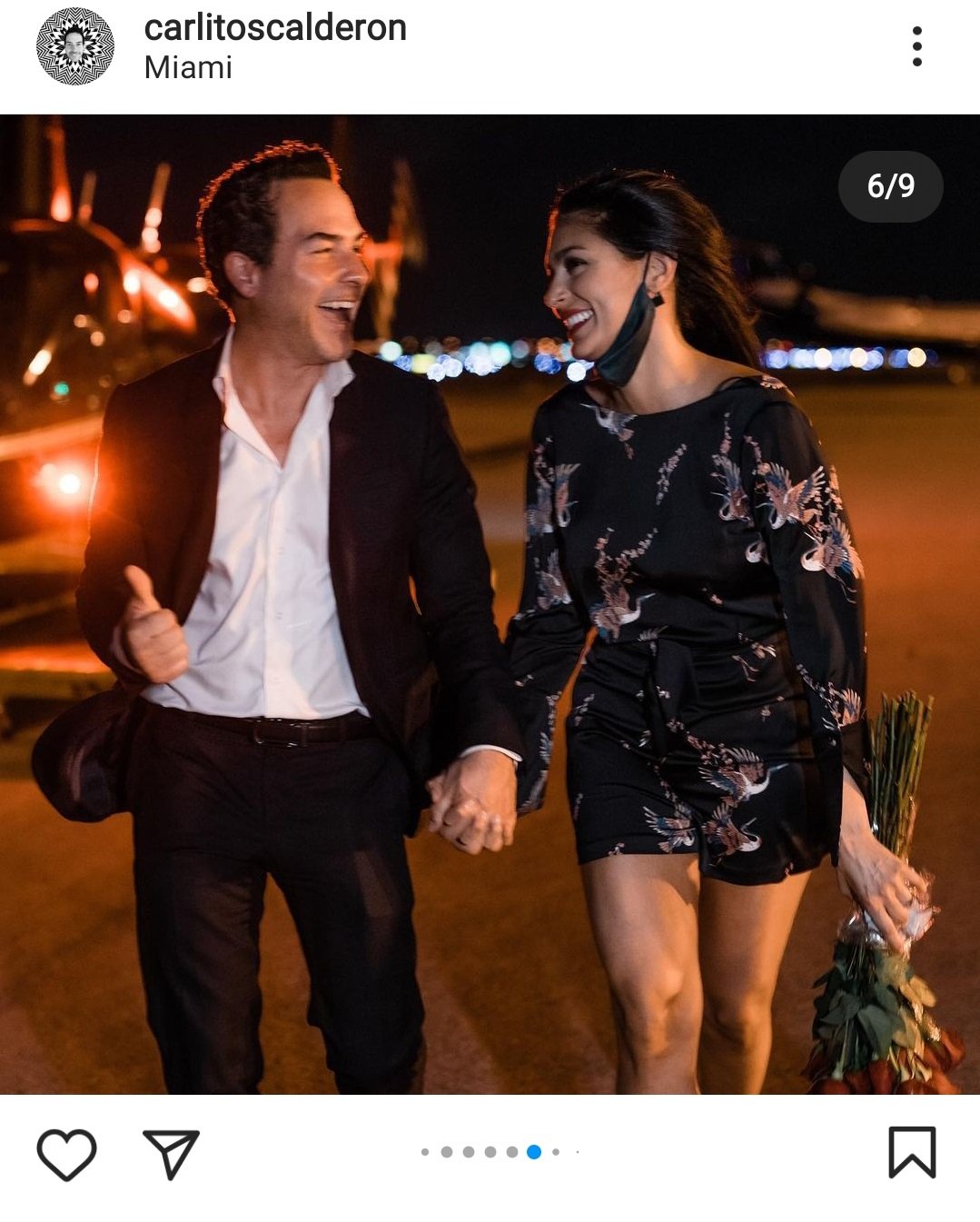 Propuesta de matrimonio de Carlos a Vanessa. | Foto: Captura de pantalla de Instagram/carlitoscalderon