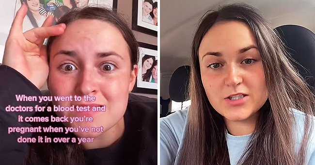 Samantha Gibson sharing her experience on TikTok of being told by the doctor that she is pregnant. | Source: tiktok.com/@gibson_sammi