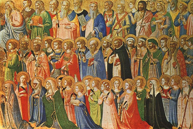 Todos los Santos, pintado por Fra Angélico.| Fuente: Wikipedia Todos los Santos, pintado por Fra Angélico.| Fuente: Wikipedia