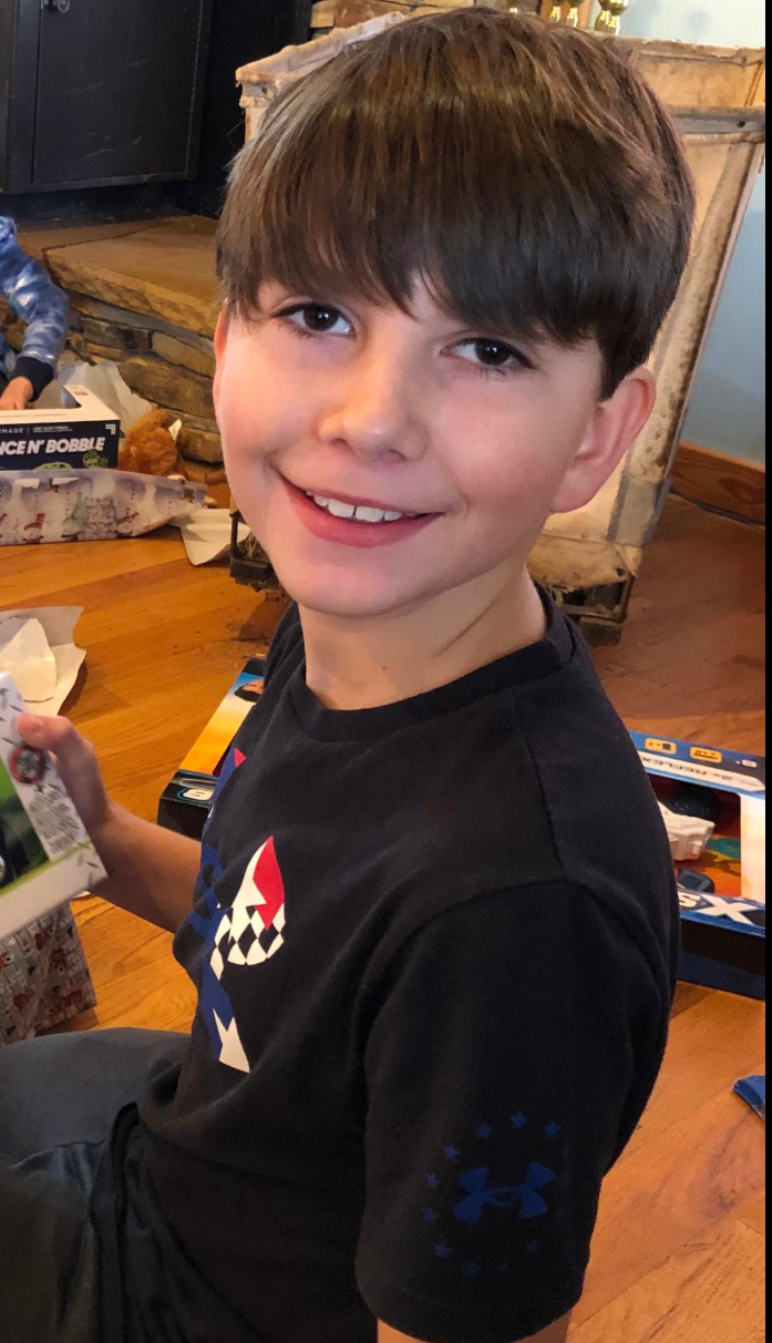 Camden Trail in a black short-sleeve shirt, dated April 6, 2022 | Source: Facebook/Stephanie Trail