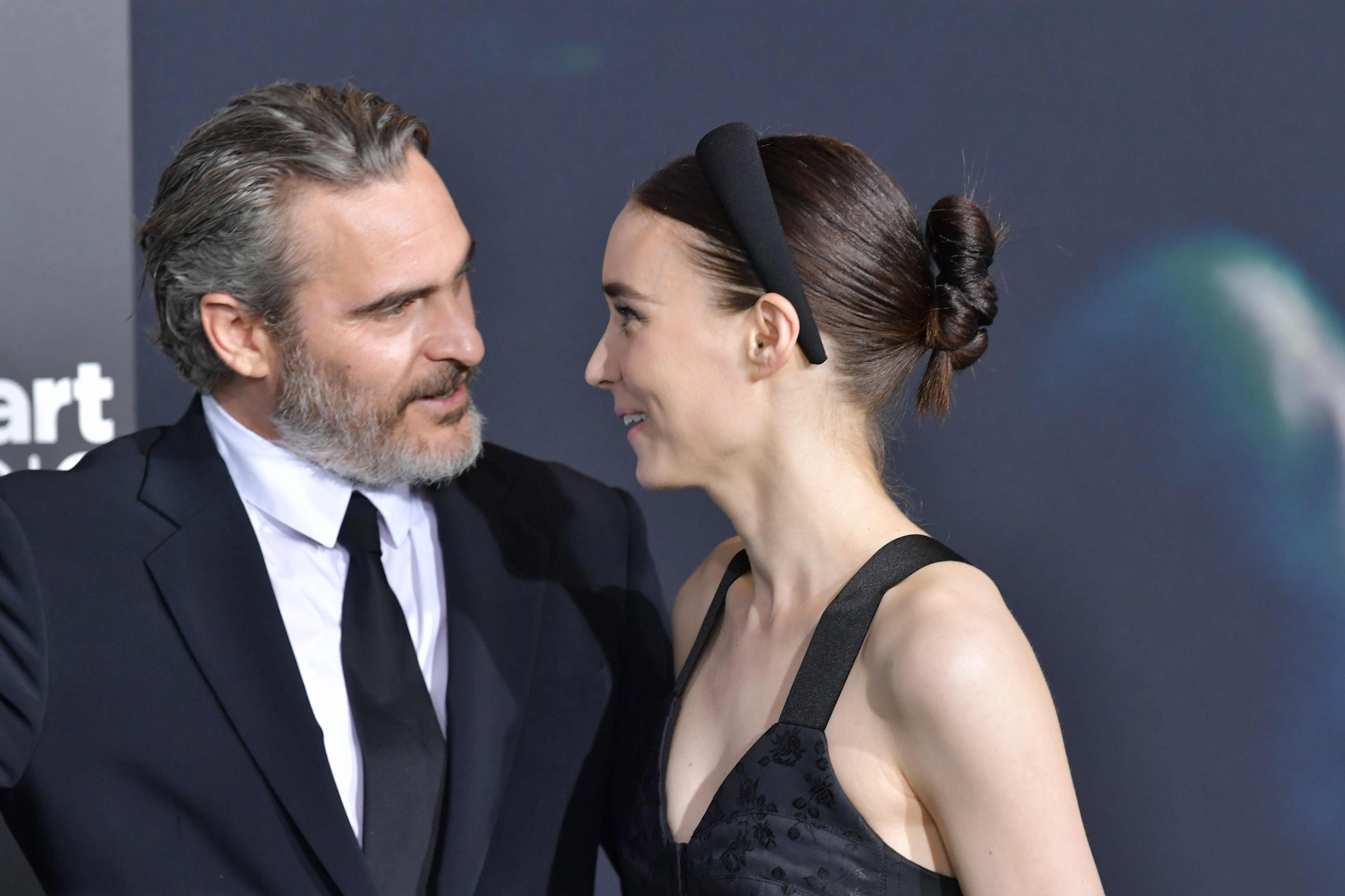 Joaquin Phoenix and Rooney Mara at the premiere of "Joker" in Hollywood, California on September 28, 2019 | Source: Getty Images