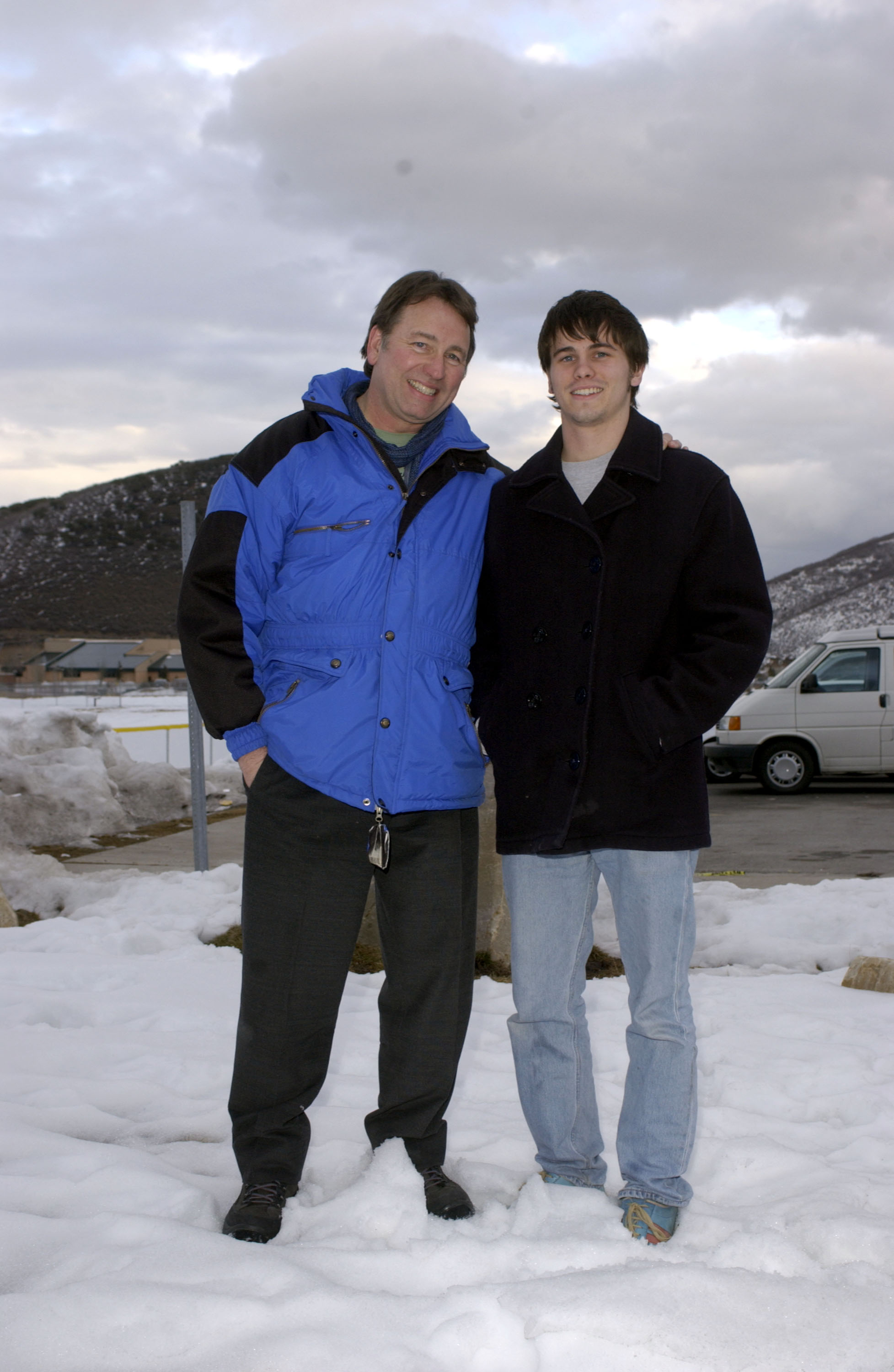 John Ritter and Jason Ritter during 2003 Sundance Film Festival | Source: Getty Images