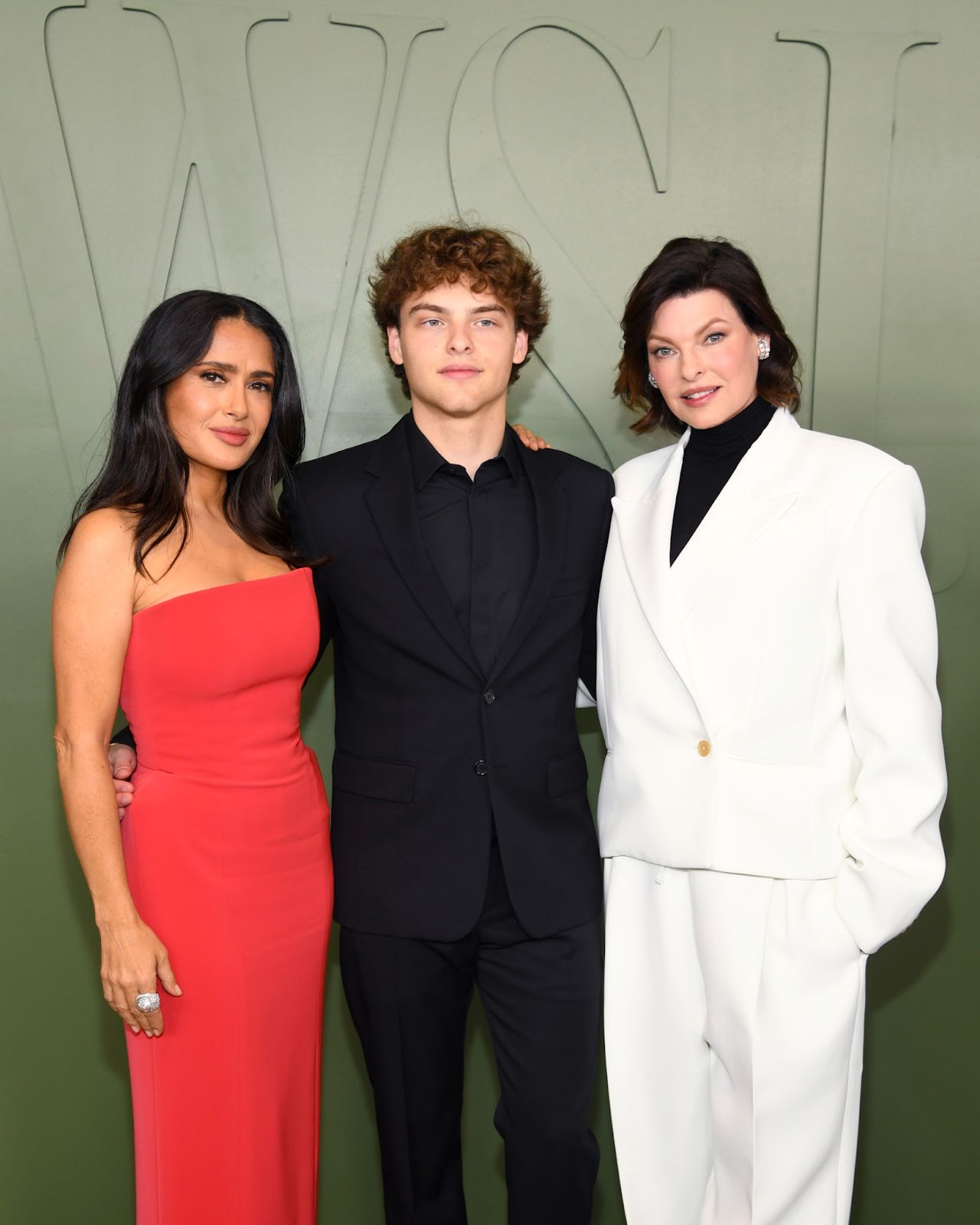 Salma Hayek, Augustin, and Linda Evangelista attended the WSJ. Magazine 2024 Innovator Awards on October 29 in New York, a proud family moment highlighting their strong bond and support for each other. | Source: Getty Images