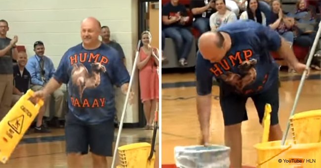 Students give janitor a bag of cash to go meet his grandson for the first time