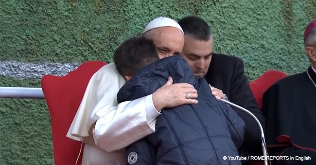 Little boy asked Pope Francis through tears if his non-believing father is in heaven