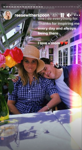 Deacon Phillippe shared a sweet message to celebrate his mom, Reese Witherspoon's birthday. | Photo: Instagram/reesewitherspoon