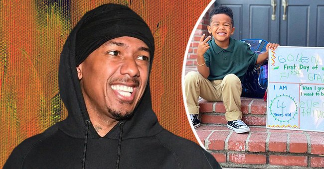 Nick Cannon and his son Golden. | Photo: Instagram.com/missbbell  Getty Images