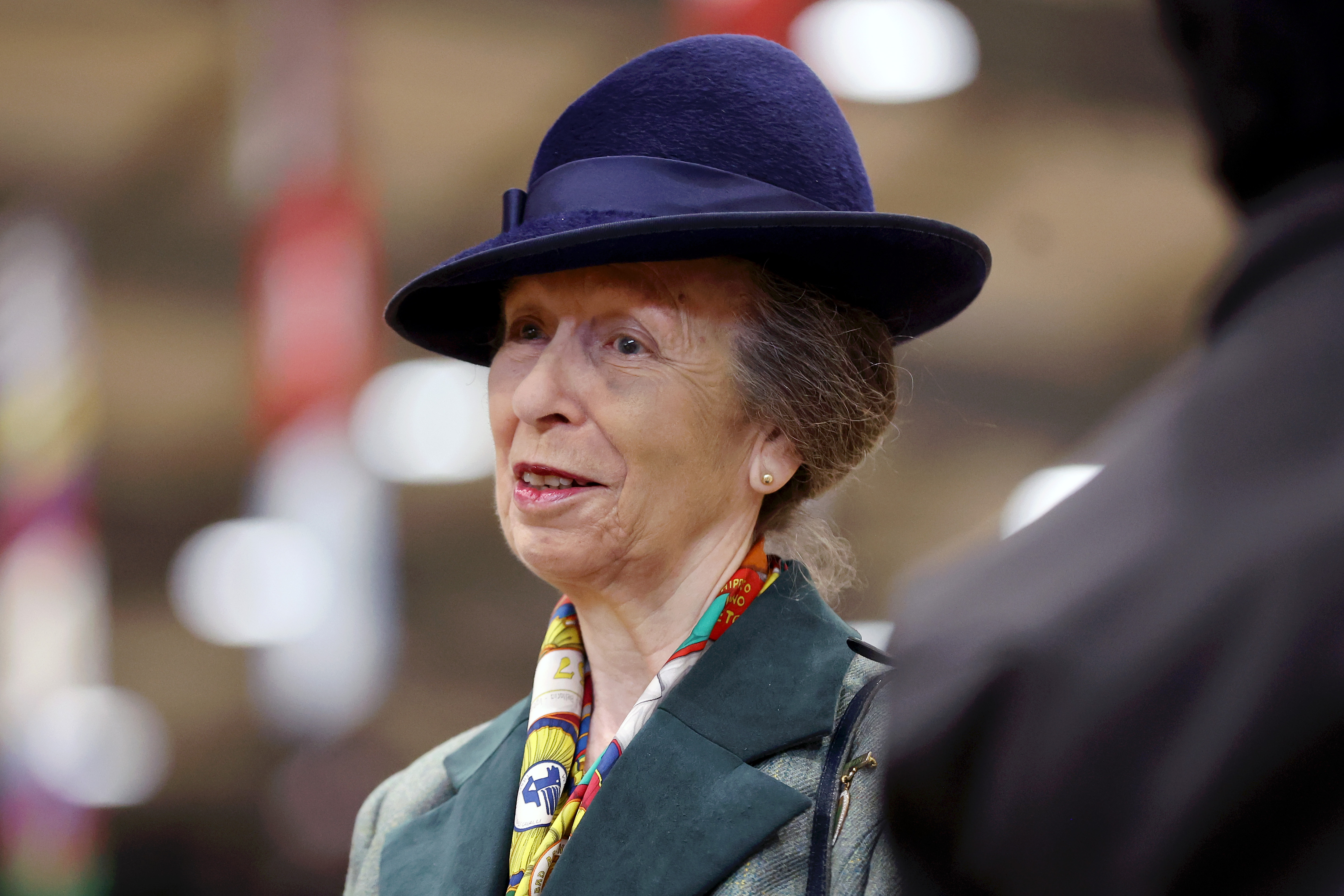 Princess Anne at the Riding for the Disabled Association (RDA) National Championships in Gloucester, England on July 12, 2024 | Source: Getty Images