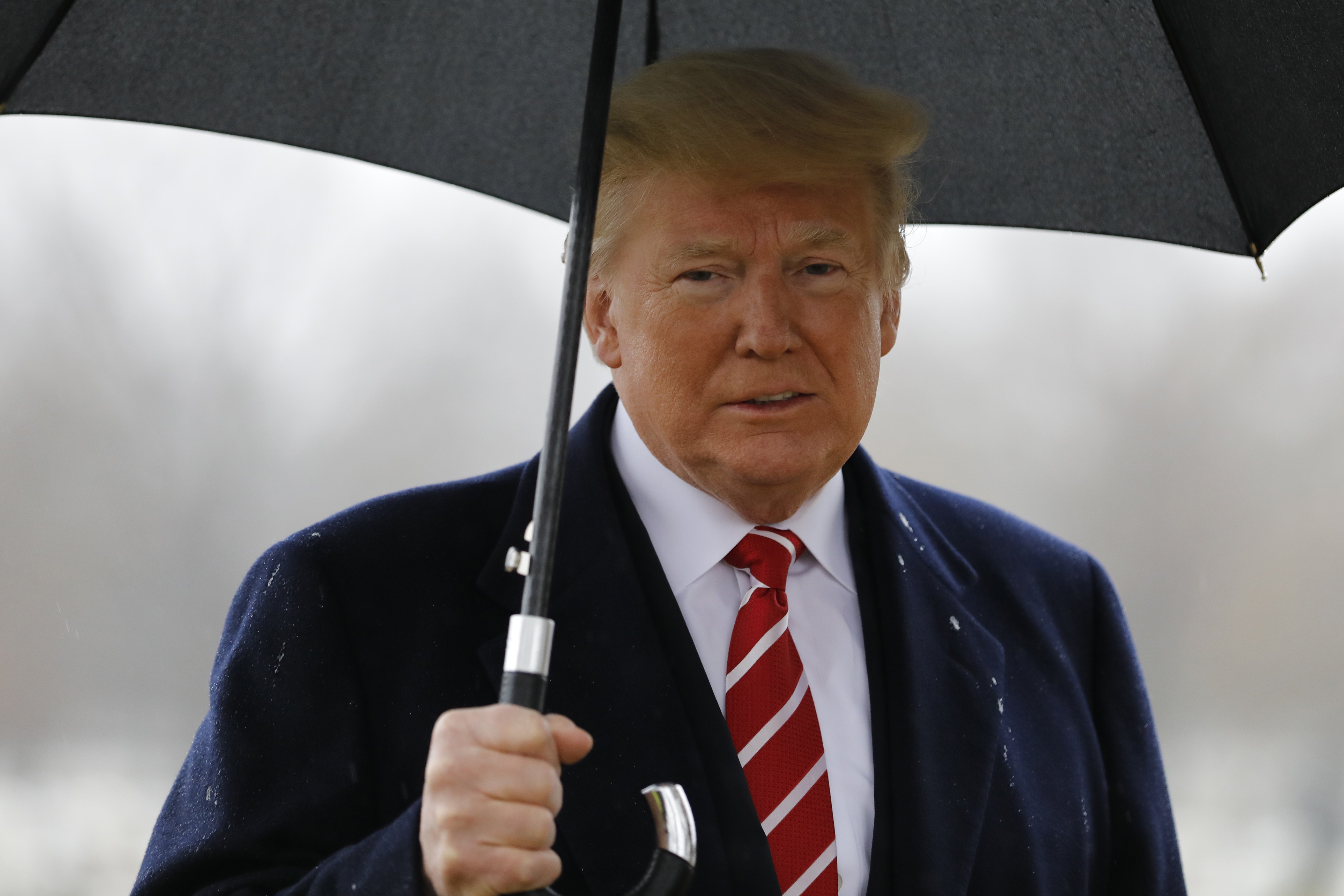 President Donald Trump at the Arlington National Cemetery, Virginia, on December 15, 2018. | Photo: Getty Images.