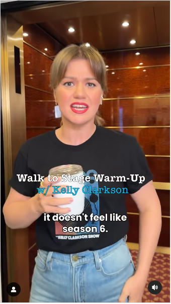 Kelly Clarkson debuting a new hairstyle, from a video posted on September 23, 2024 | Source: Instagram/kellyclarksonshow