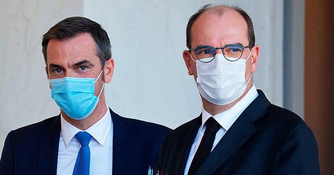 Le premier ministre Jean Castex et le ministre de la Santé Olivier Véran. | Photo : Getty Images