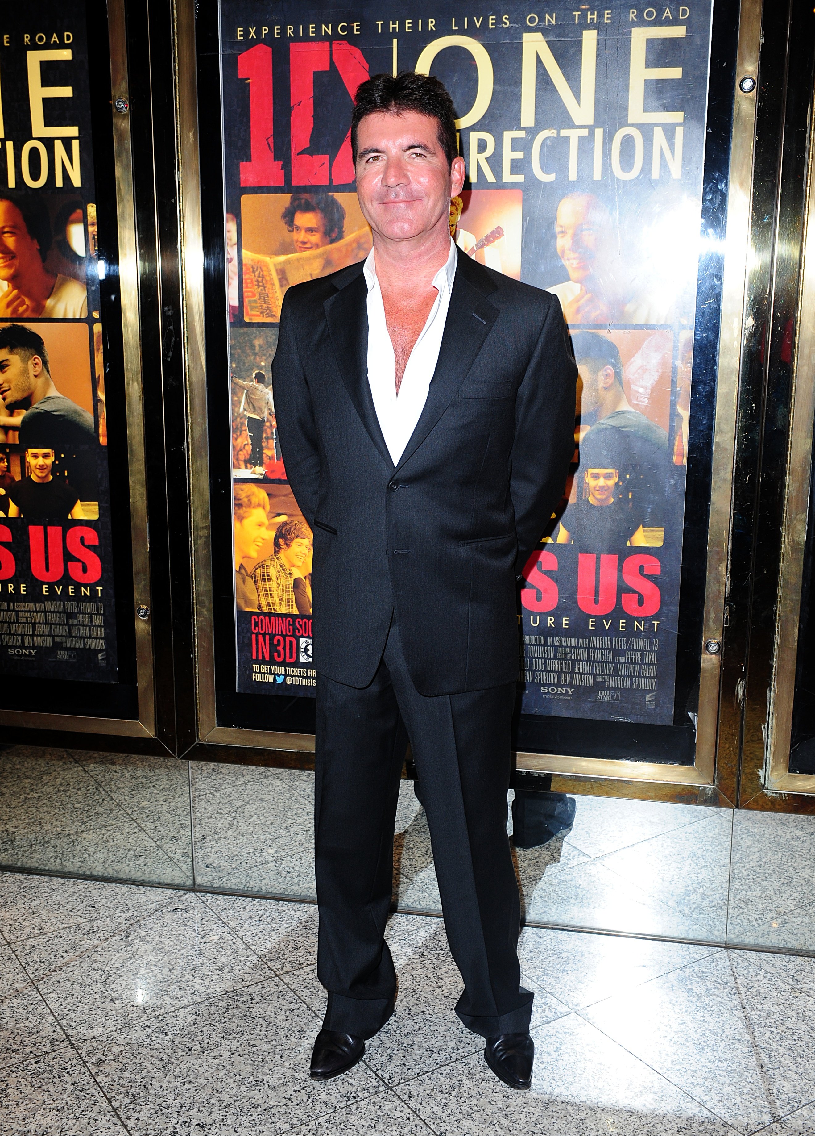 Simon Cowell at the World Premiere of One Direction: This Is Us, at the Empire Leicester Square, London on August 20, 2013 | Source: Getty Images