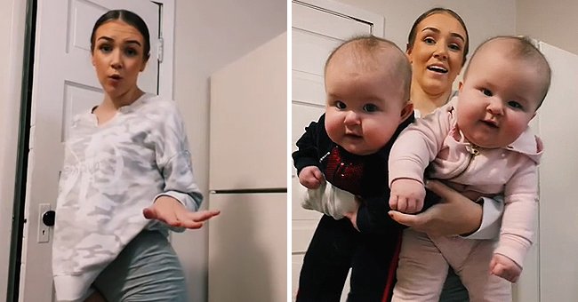 Alexis LaRue comparte el tamaño de sus bebés en TikTok. | Foto: Tiktok/@themejiafamily