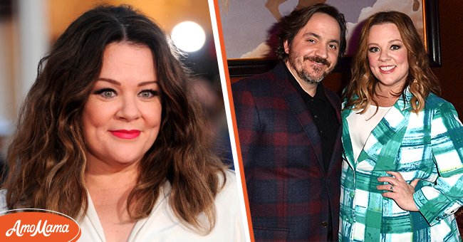 (L) Actress Melissa McCarthy arrives at the premiere of "The Boss" at Regency Village Theatre on March 28, 2016 in Westwood, California. (R) Ben Falcone and Melissa McCarthy attend the Viacom Winter TCA Panels and Party on January 13, 2017 in Pasadena, California. / Source: Getty Images