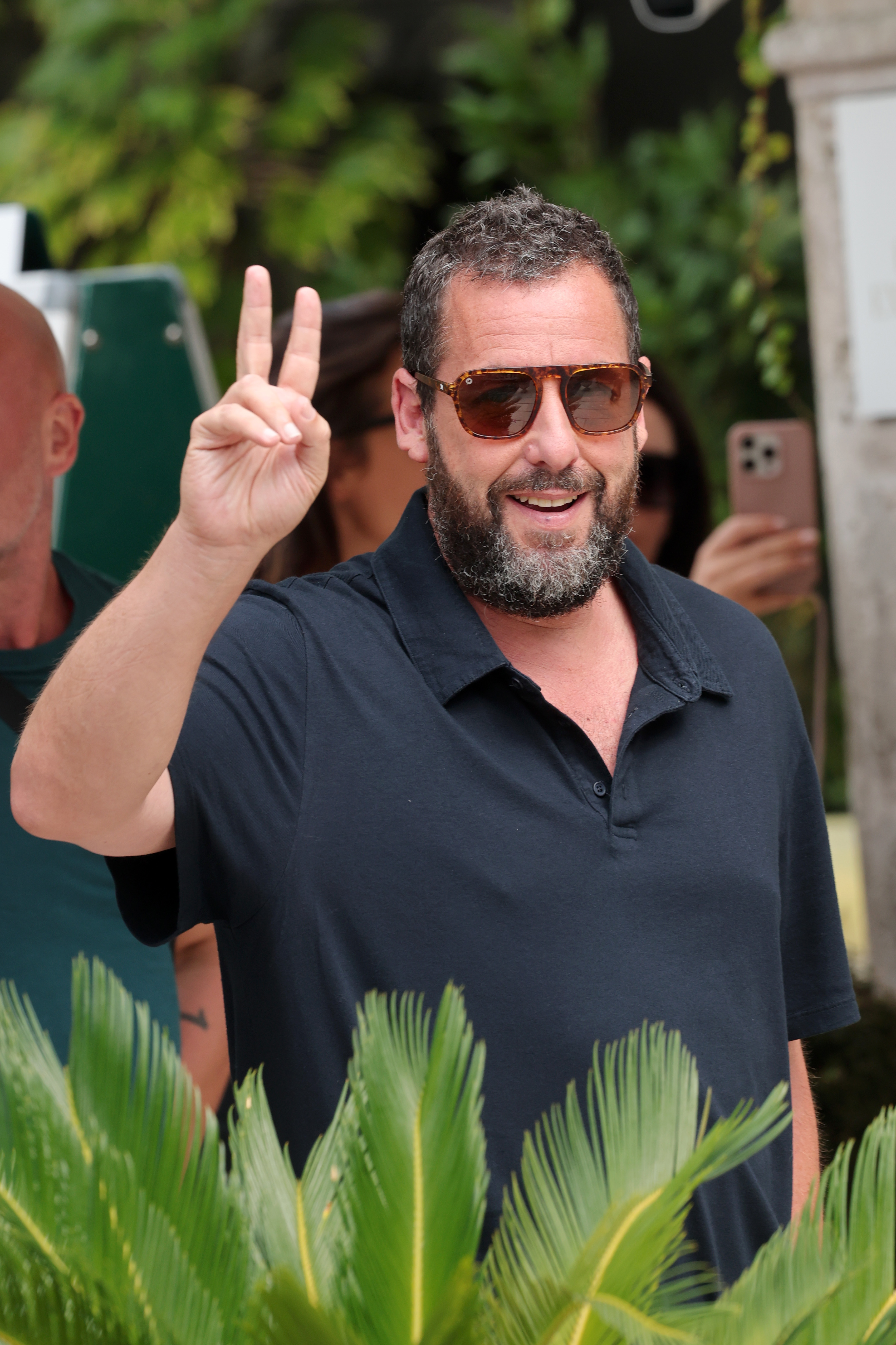 Adam Sandler at the 82nd Venice International Film Festival on August 27, 2025, in Italy. | Source: Getty Images