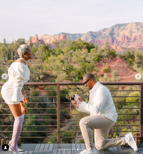 Taleo Coles proposing to LeToya Luckett, posted on August 2, 2024 | Source: Instagram/iamaventergray