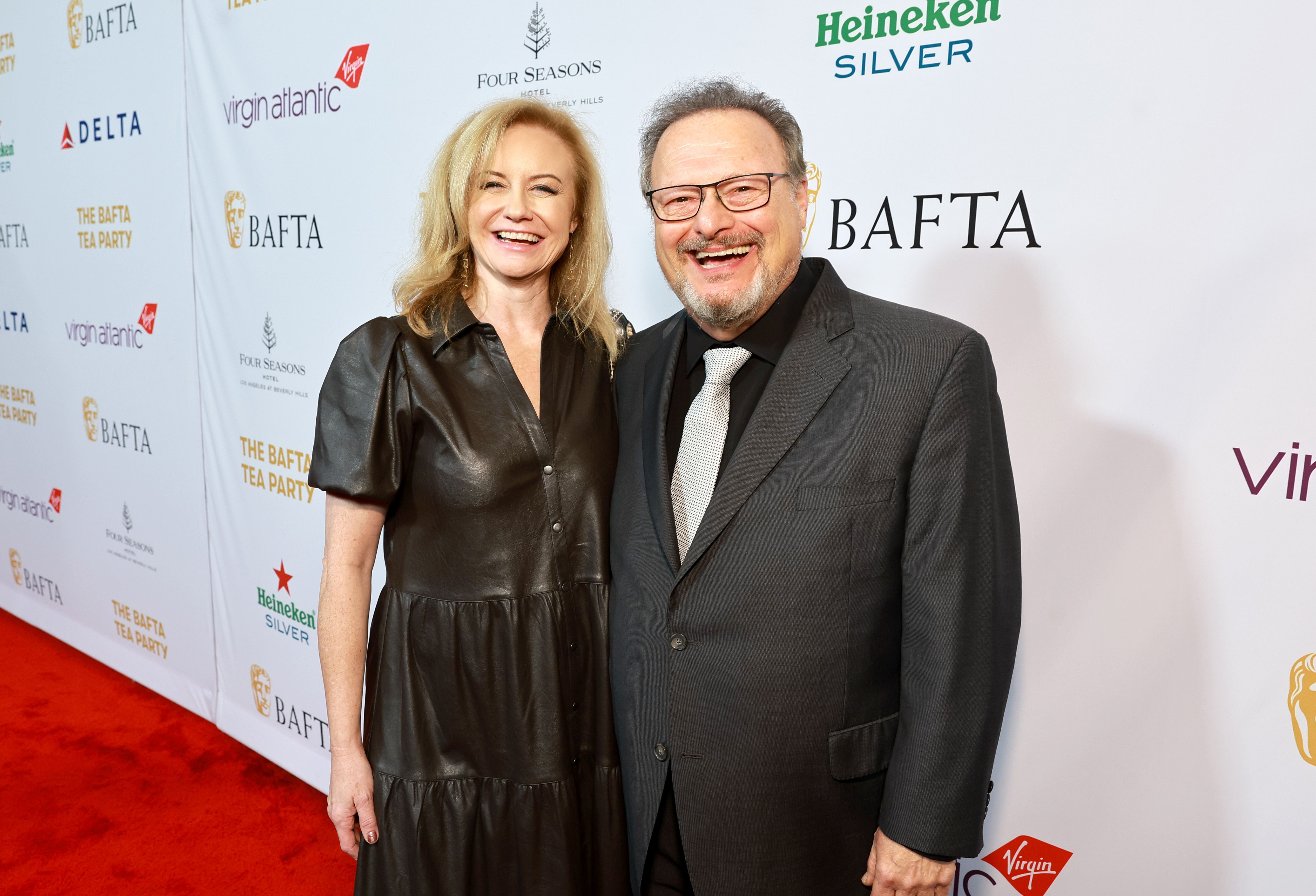 Clare Knight and Wayne Knight on January 14, 2023, in Los Angeles, California | Source: Getty Images