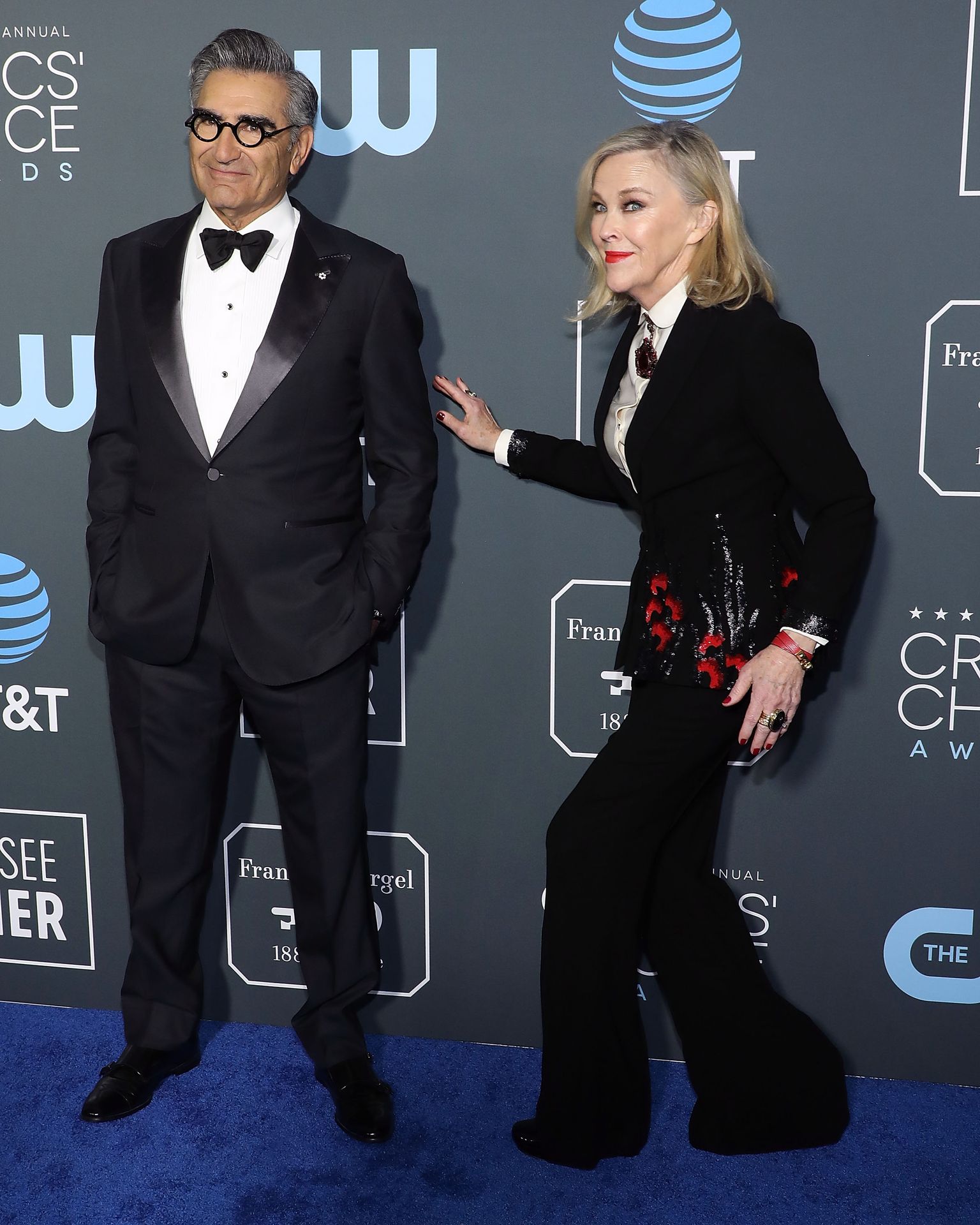 Eugene Levy and Catherine O'Hara at the 24th Annual Critics' Choice Awards in 2019 in Santa Monica | Source: Getty Images