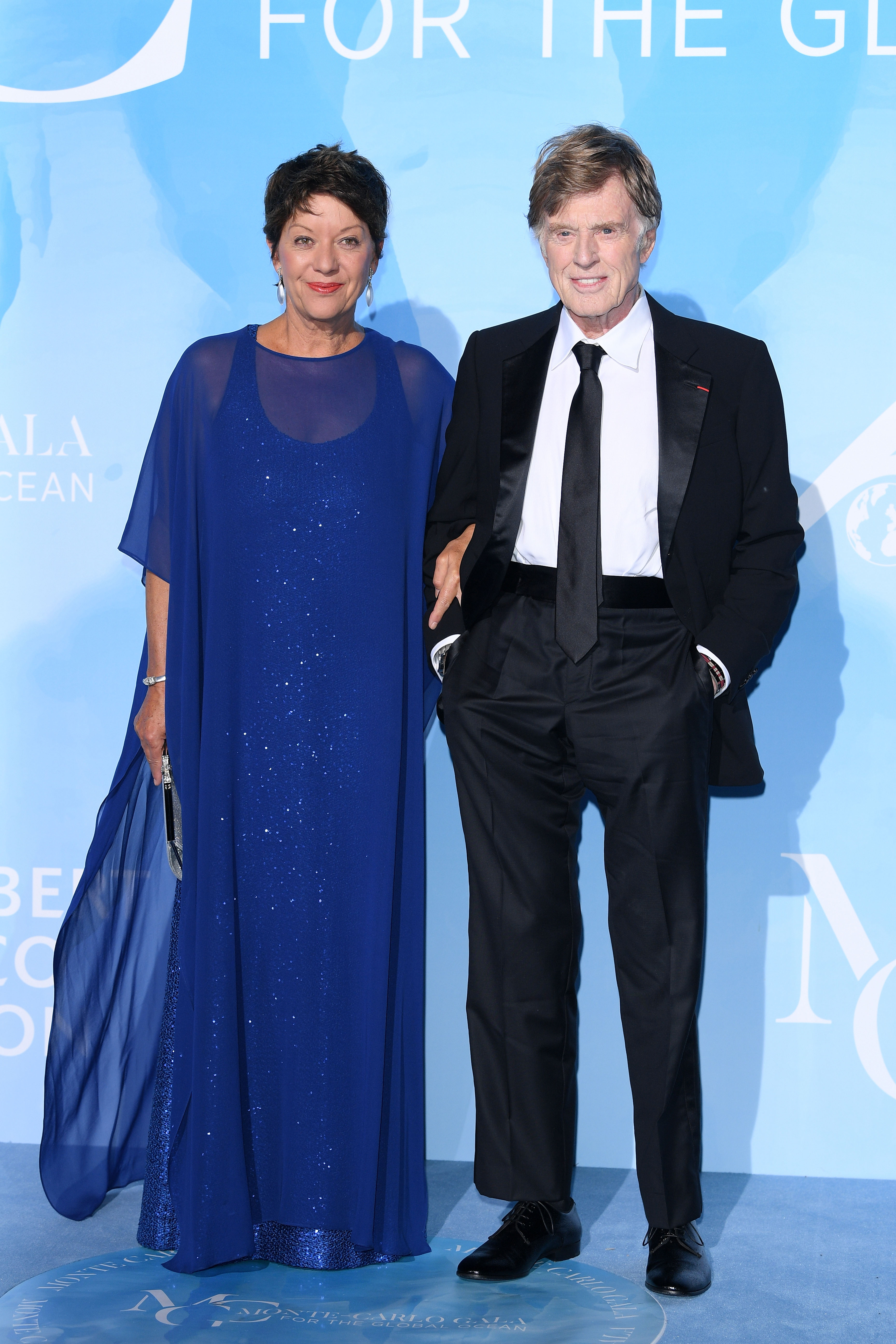 Sibylle Szaggars and Robert Redford at the Gala for the Global Ocean on September 26, 2019, in Monte-Carlo, Monaco. | Source: Getty Images