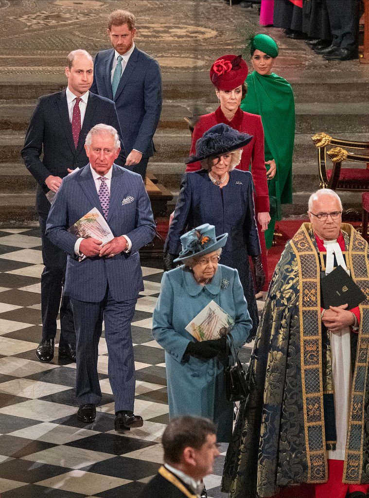 La familia real británica asiste al Commonwealth Day Service 2020 el 9 de marzo de 2020 en Londres.| Foto: Getty Images