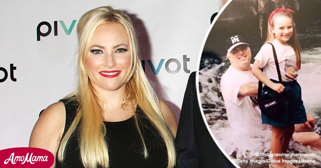 Meghan McCain shares rare childhood pic taken with late dad as grief keeps ‘tight stranglehold’