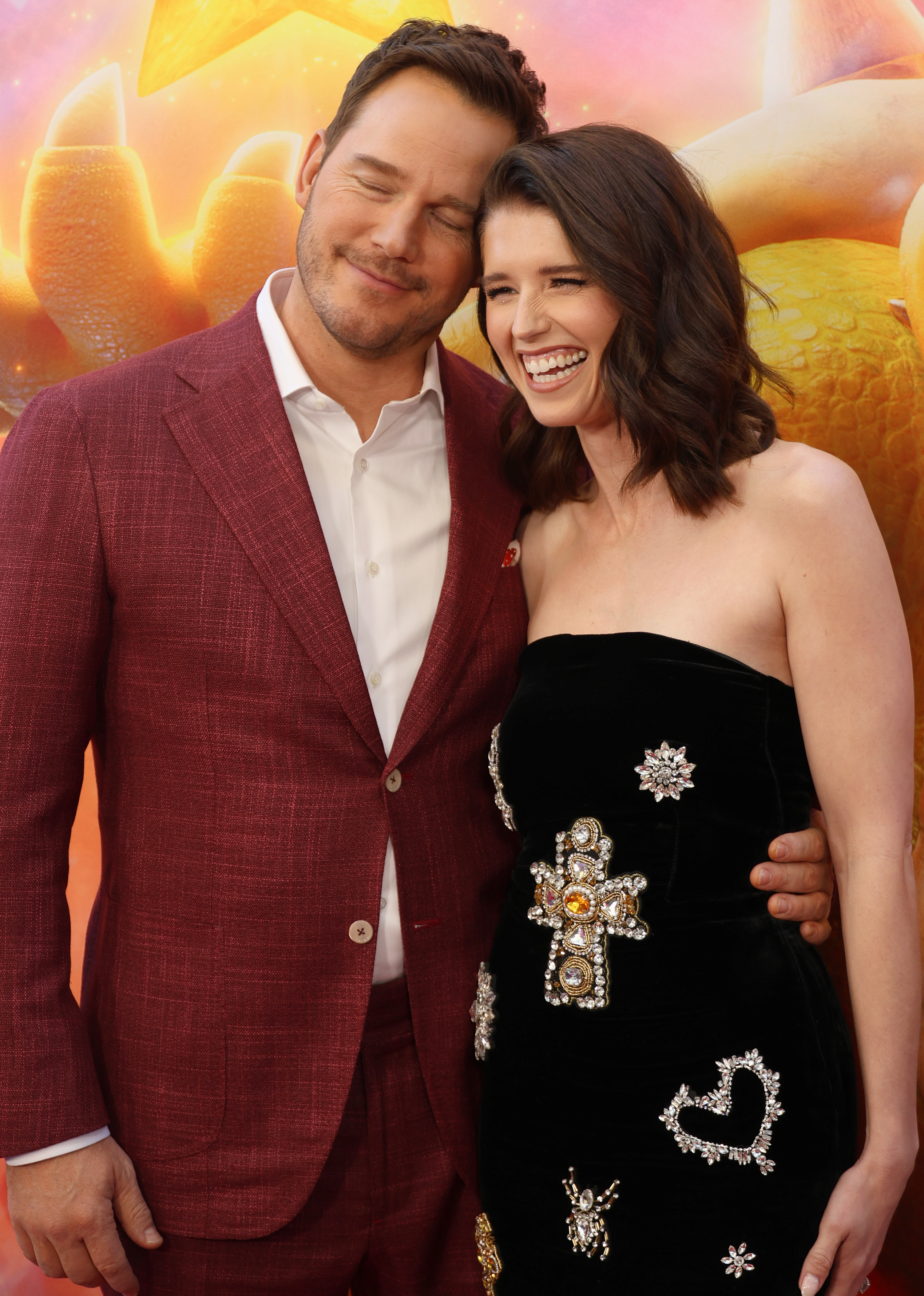 Chris Pratt and Katherine Schwarzenegger at a special screening of Universal Pictures' "The Super Mario Bros. Movie" at Regal LA Live on April 1, 2023, in Los Angeles, California. | Source: Getty Images