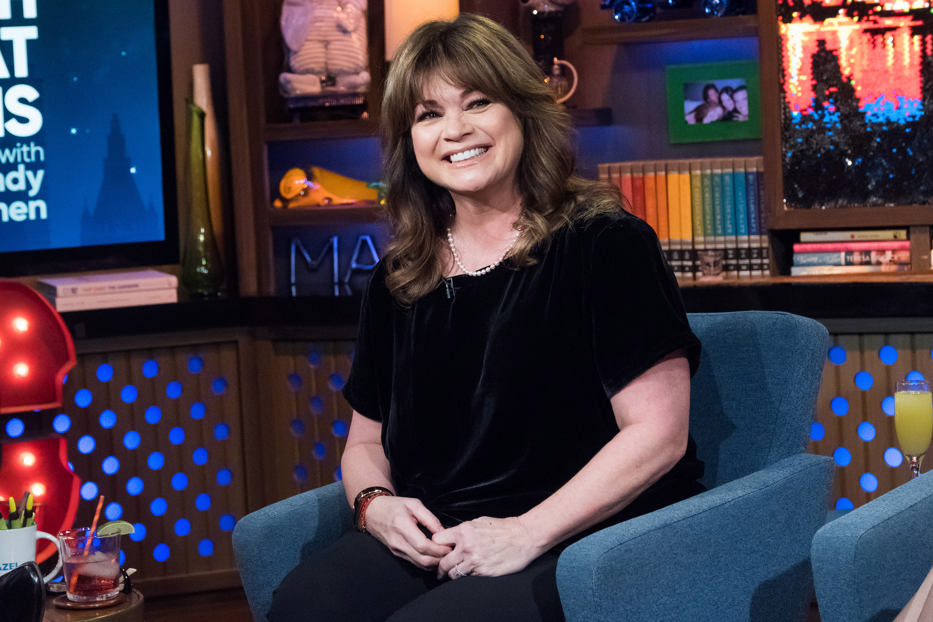 Valerie Bertinelli on "Watch What Happens Live With Andy Cohen" on October 18, 2017. | Source: Getty Images