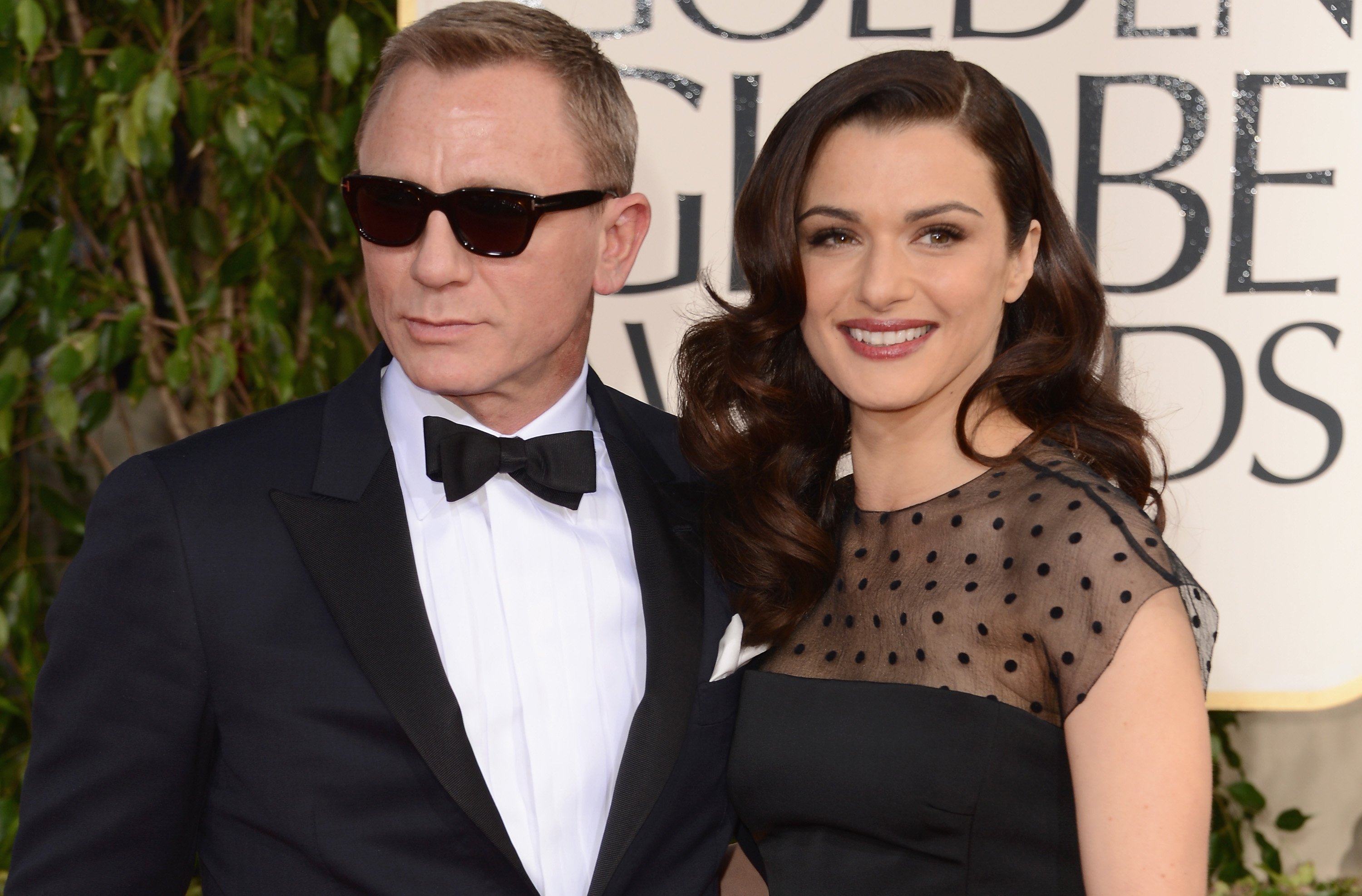 Actors Daniel Craig and Rachel Weisz arrive at the 70th Annual Golden Globe Awards held at The Beverly Hilton Hotel on January 13, 2013 in Beverly Hills, California. | Source: Getty Images