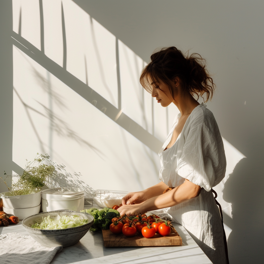 A woman in the kitchen | Source: Midjourney